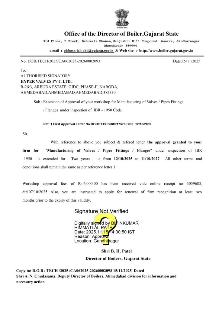 IBR Certificate